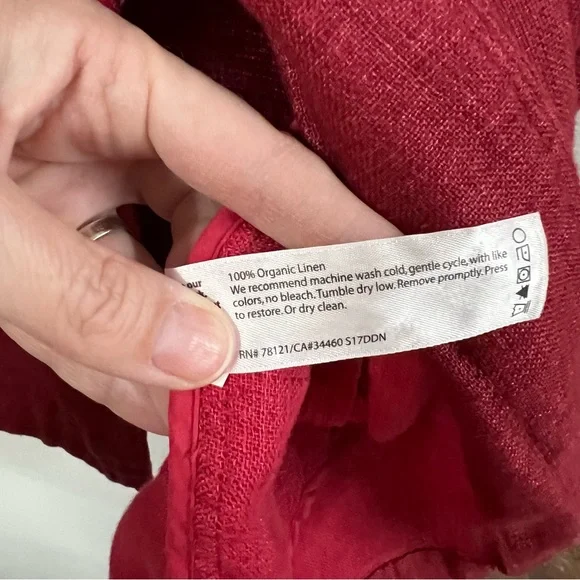 Eileen Fisher Organic Linen Longline Jacket - Picture 11 of 11